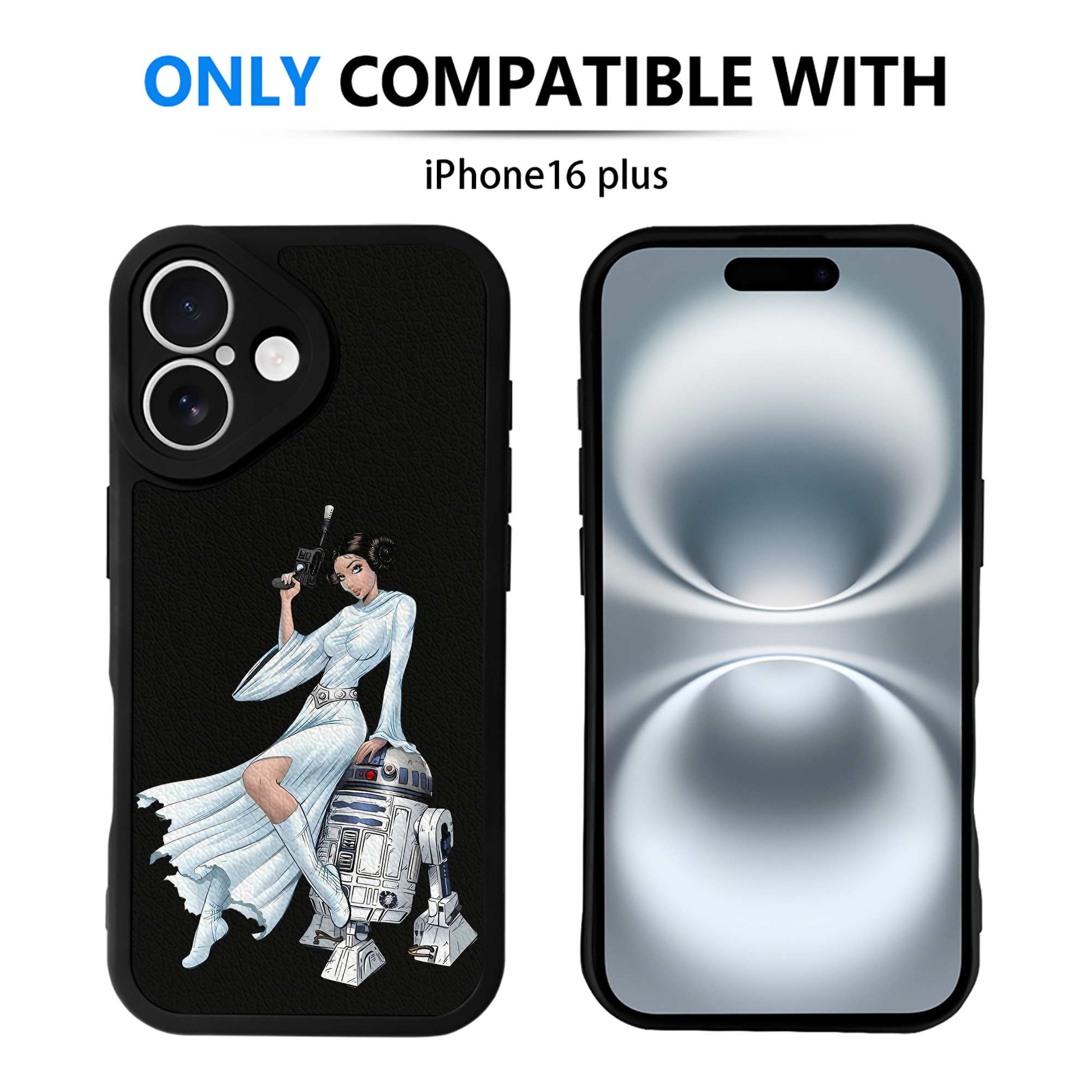 （画像用） スター・ウォーズ Star Wars 【iPhone 16シリーズ対応】シリコンスマホケース（レザー調） 材質：シリコン
